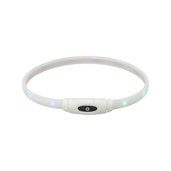 Heller Flash-Leuchtring mit schwach sichtbaren Lichtpunkten und Bedienknopf