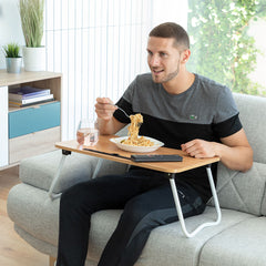 Set Klapptisch Beistelltisch & Lesekissen mit Armlehnen InnovaGoods – Produktansicht 5