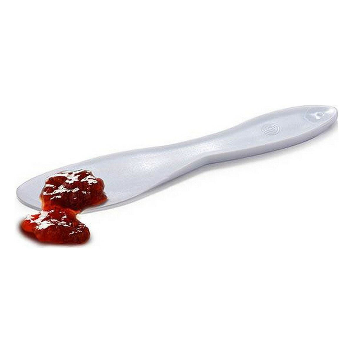 Weißes Kinvara Streichmesser mit Marmelade auf der breiten abgerundeten Streichfläche