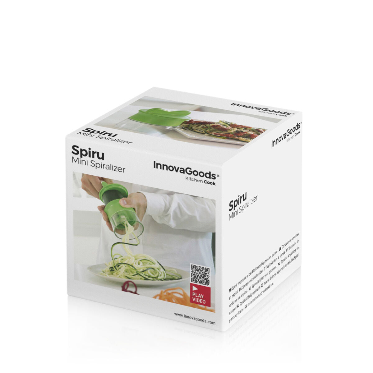 Verkaufsverpackung des InnovaGoods Spiru Spiralschneiders