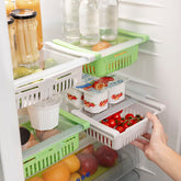 Einstellbarer Kühlschrank-Organizer Friwer InnovaGoods 2 Stück – Produktansicht 1