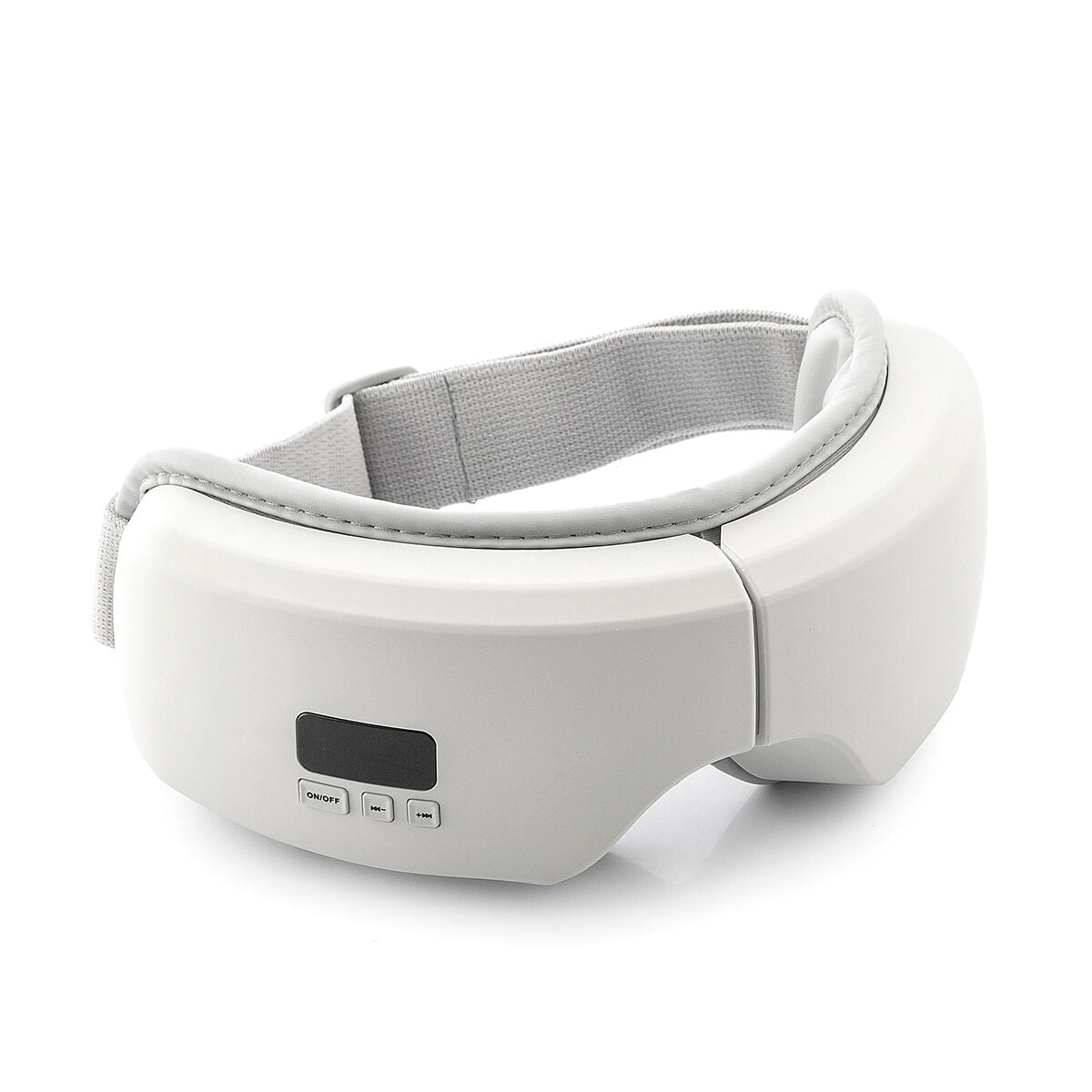 Eyesky-Massagegerät mit Kopfband auf weißem Hintergrund