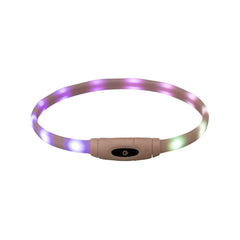 Flash-Leuchtring mit violetten, weißen und grünen Lichtpunkten