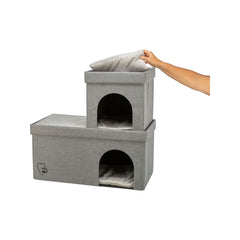Katzenhöhle Trixie Kimy Hellgrau 76 x 72 x 37 cm – Produktansicht 1