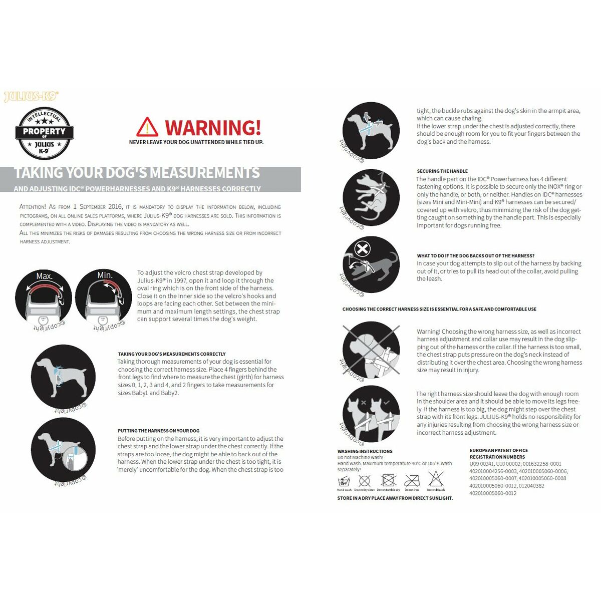 Hundegeschirr Julius K9 IDC Rot L 1 – Produktansicht 5