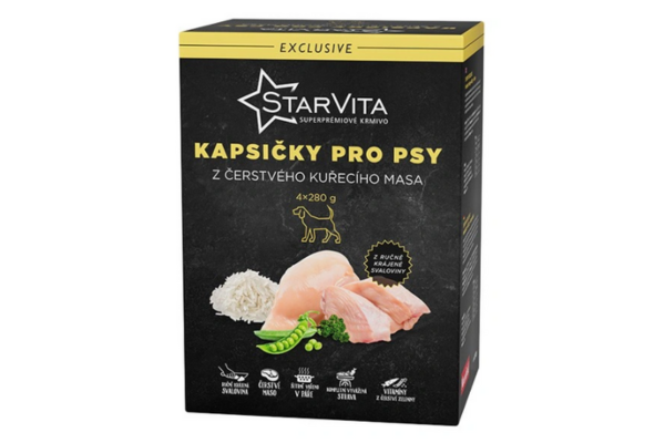 StarVita Hunde-Pouches Huhn & Reis 4 × 280 g