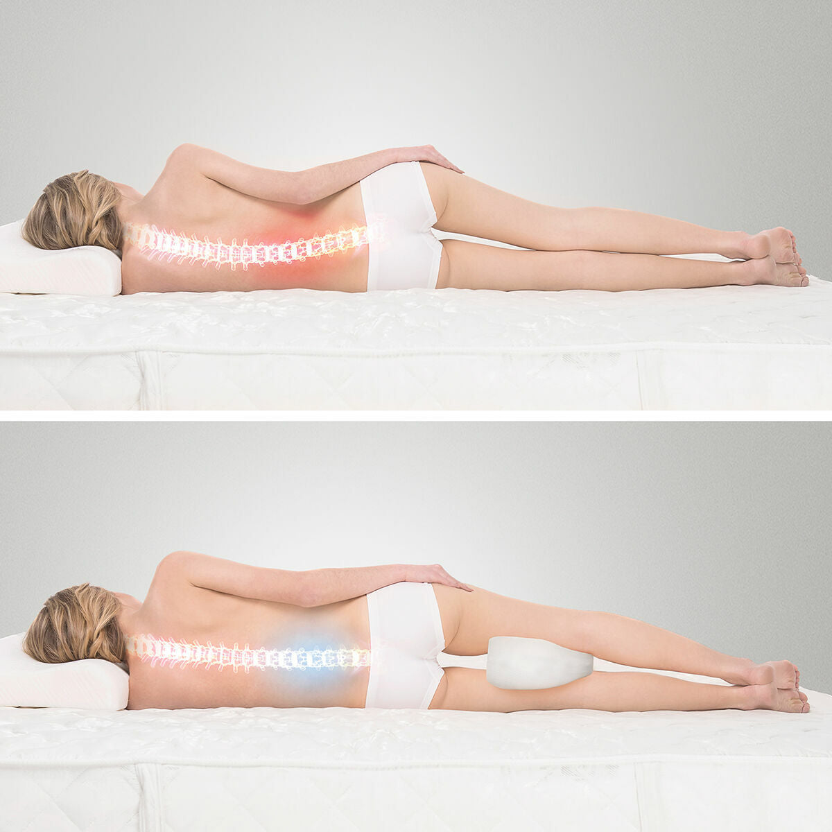 InnovaGoods Lerellow Knie- und Beinkissen mit Befestigungsband