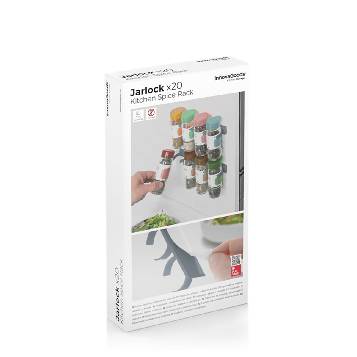 Gewürz Organizer Set Selbstklebend & Teilbar InnovaGoods (2 Stück) – Produktansicht 10