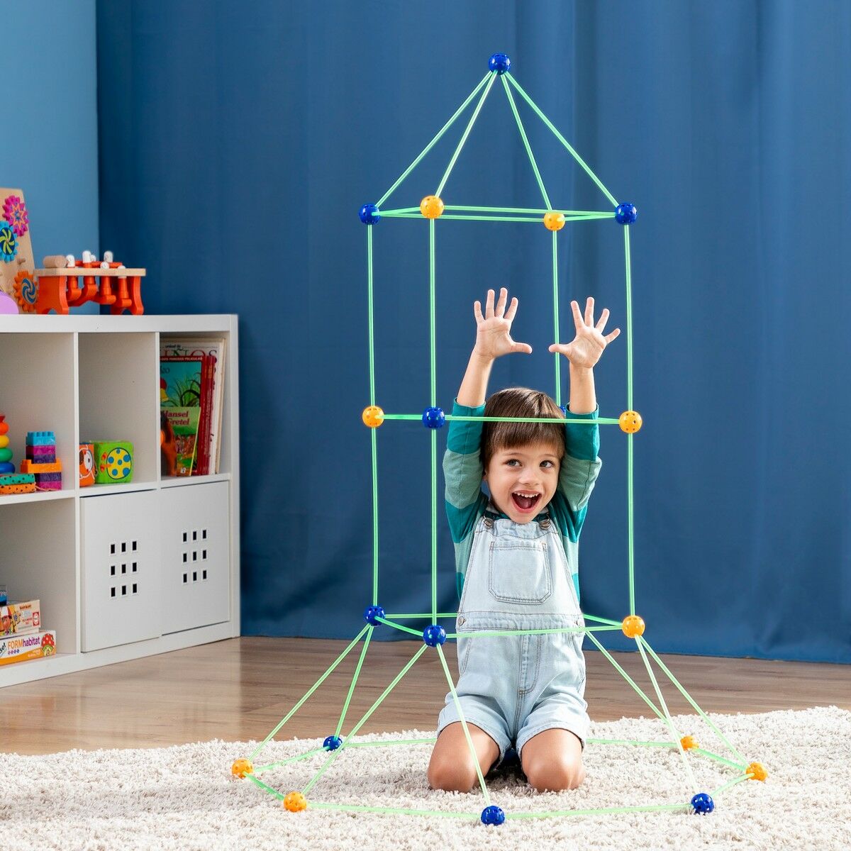 Holz Memory-Schach & Festungsbau-Set für Kinder InnovaGoods – Produktansicht 9