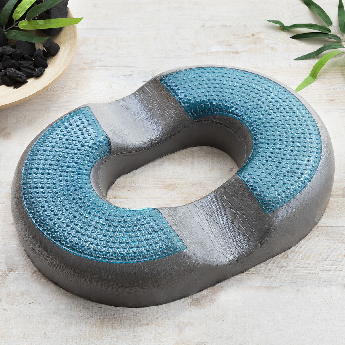 Charnut-Schaumkern mit blauen Gelbereichen ohne schwarzen Bezug